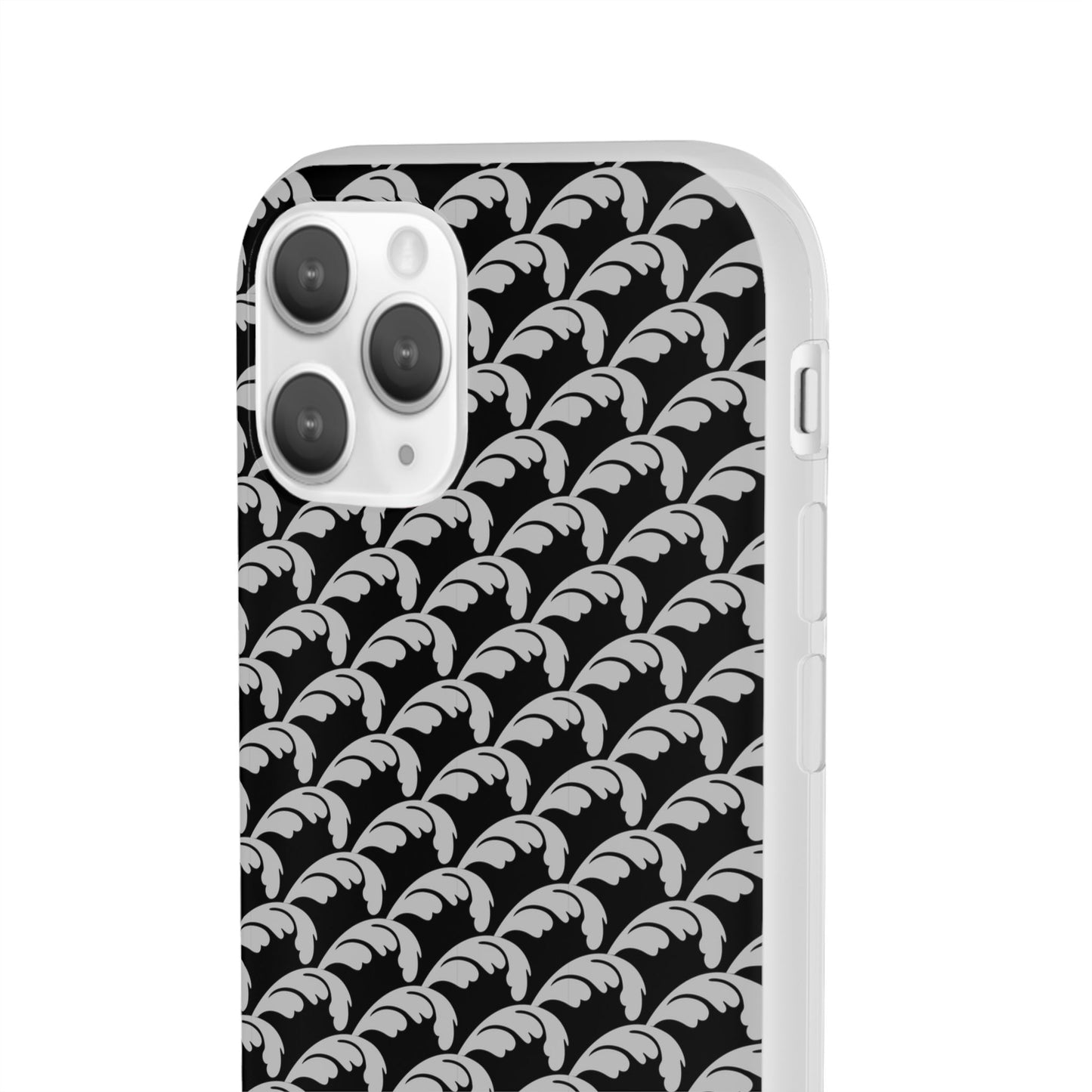 Beautiful Beloved Flourish (silver/black) - Flexi Phone Cases
