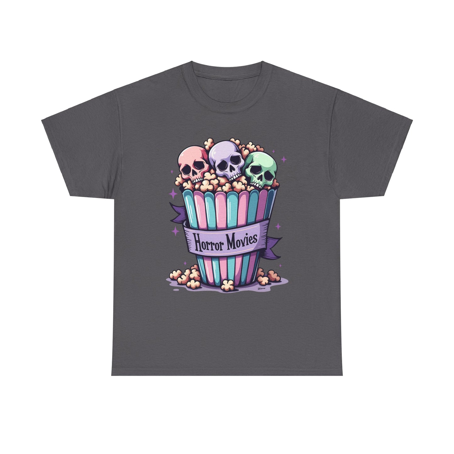 Horror Movies Popcorn Bucket - Unisex Heavy Cotton Tee