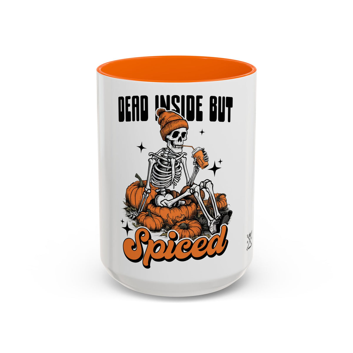 Dead Inside But Spiced - Accent Coffee Mug (11, 15oz)