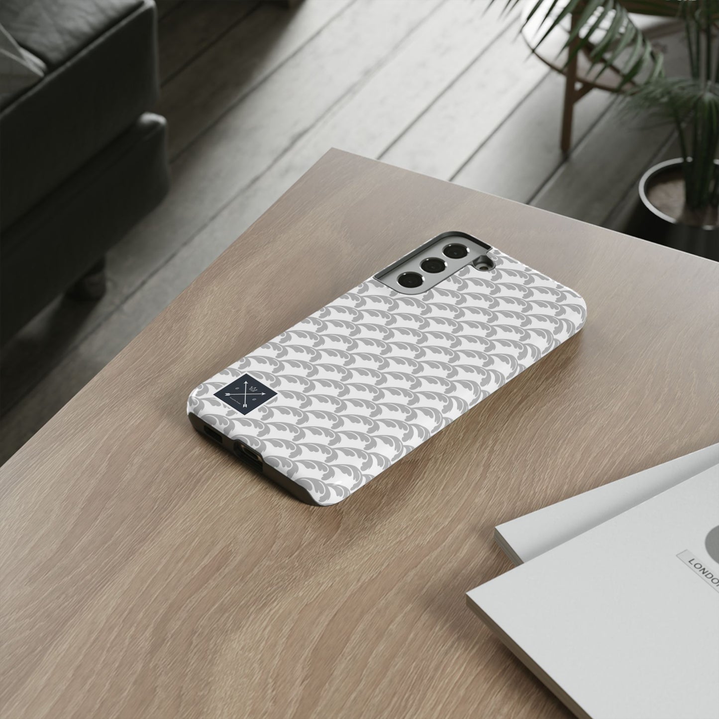 Beautiful Beloved Flourish (silver/white) - Tough Phone Cases