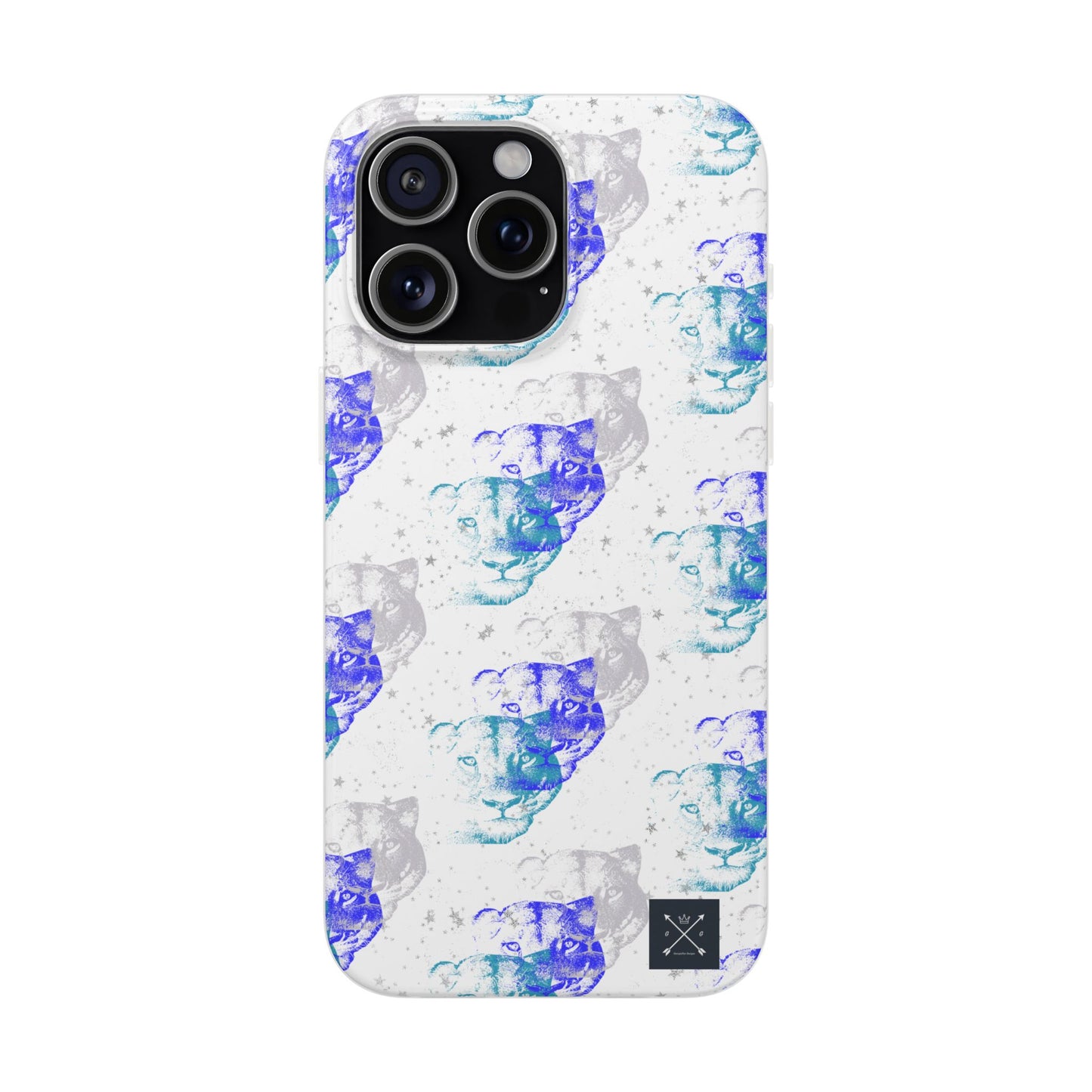 Lioness Arising (white/blue) - Flexi Phone Cases