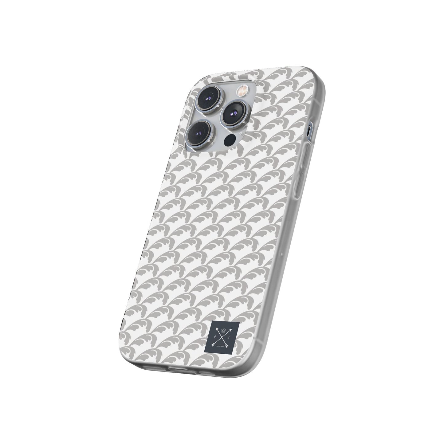 Beautiful Beloved Flourish (silver/white) - Flexi Phone Cases