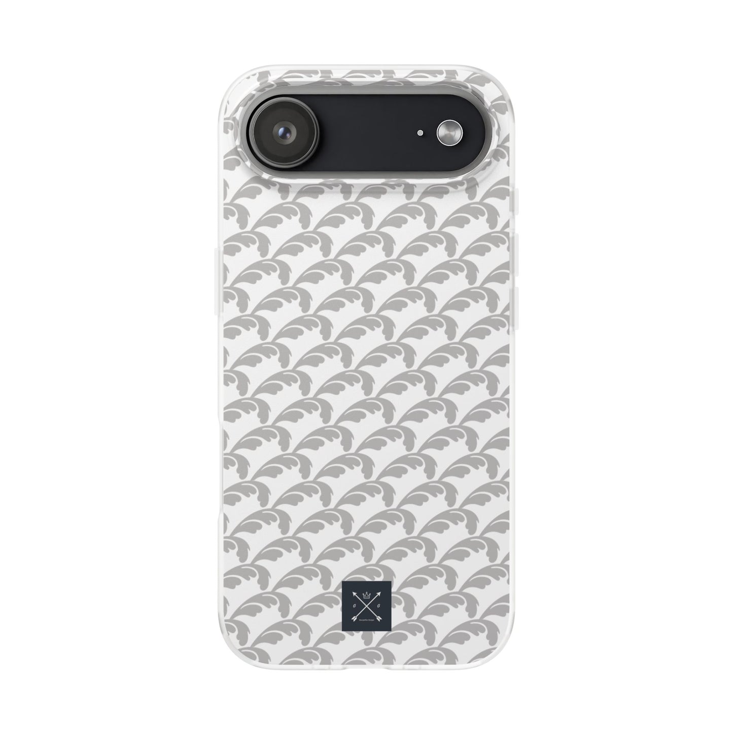 Beautiful Beloved Flourish (silver/white) - Flexi Phone Cases