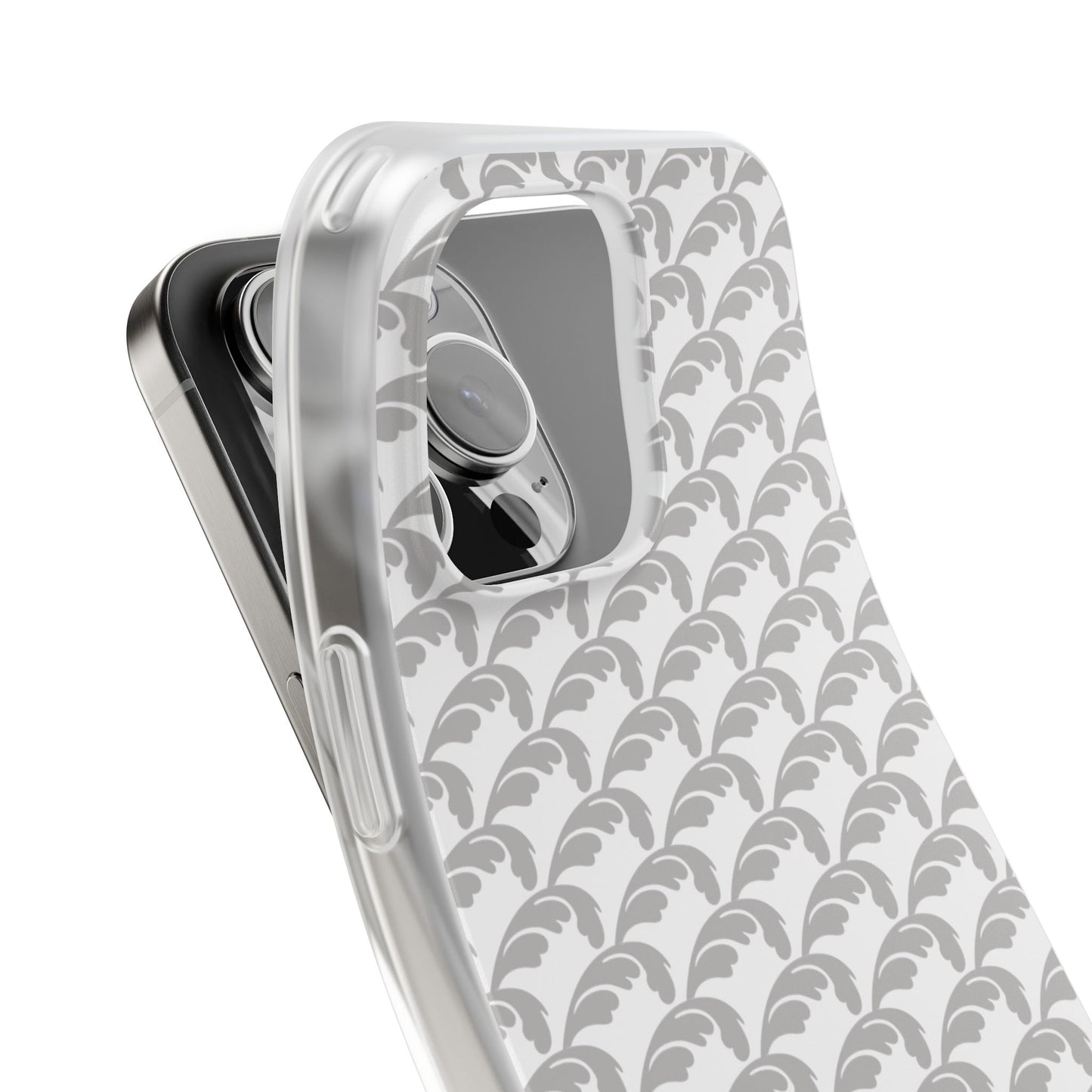 Beautiful Beloved Flourish (silver/white) - Flexi Phone Cases