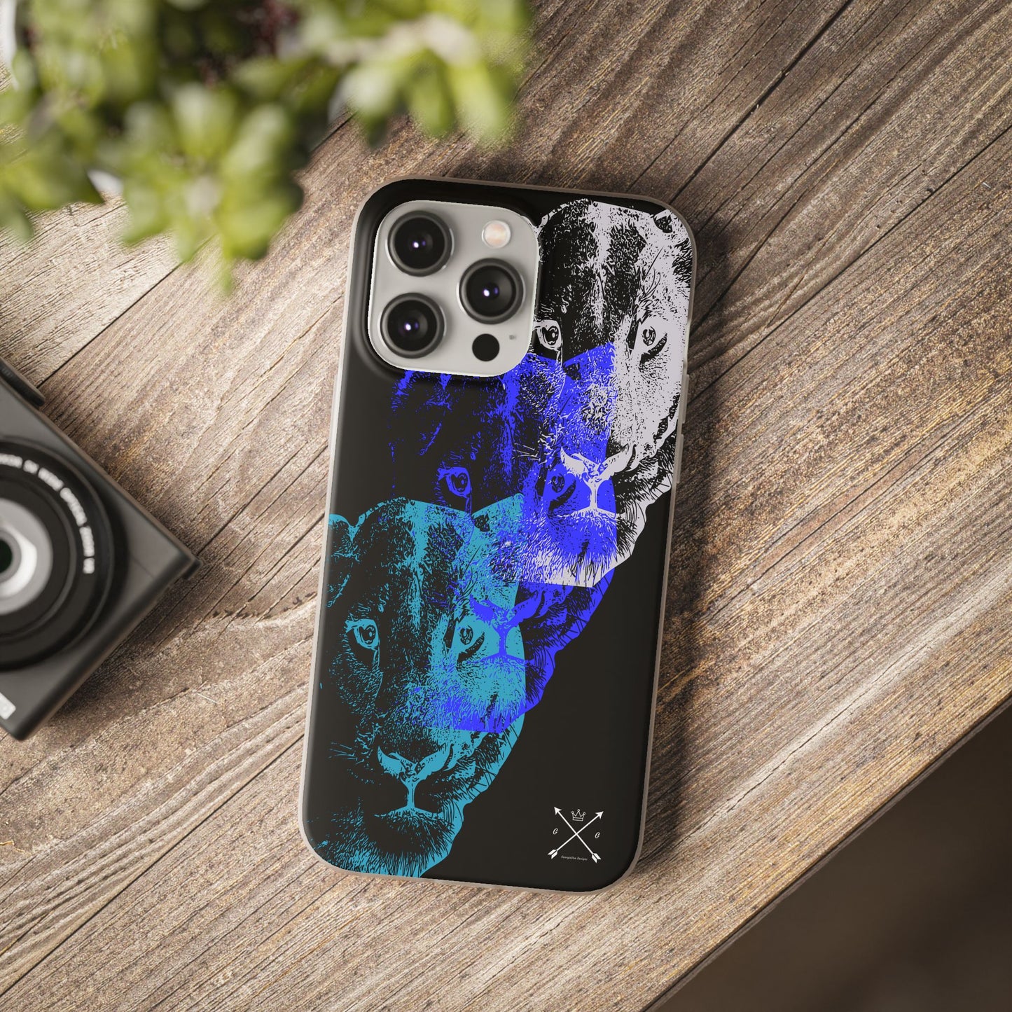 Lioness Arising (black/blue/silver) - Flexi Cases