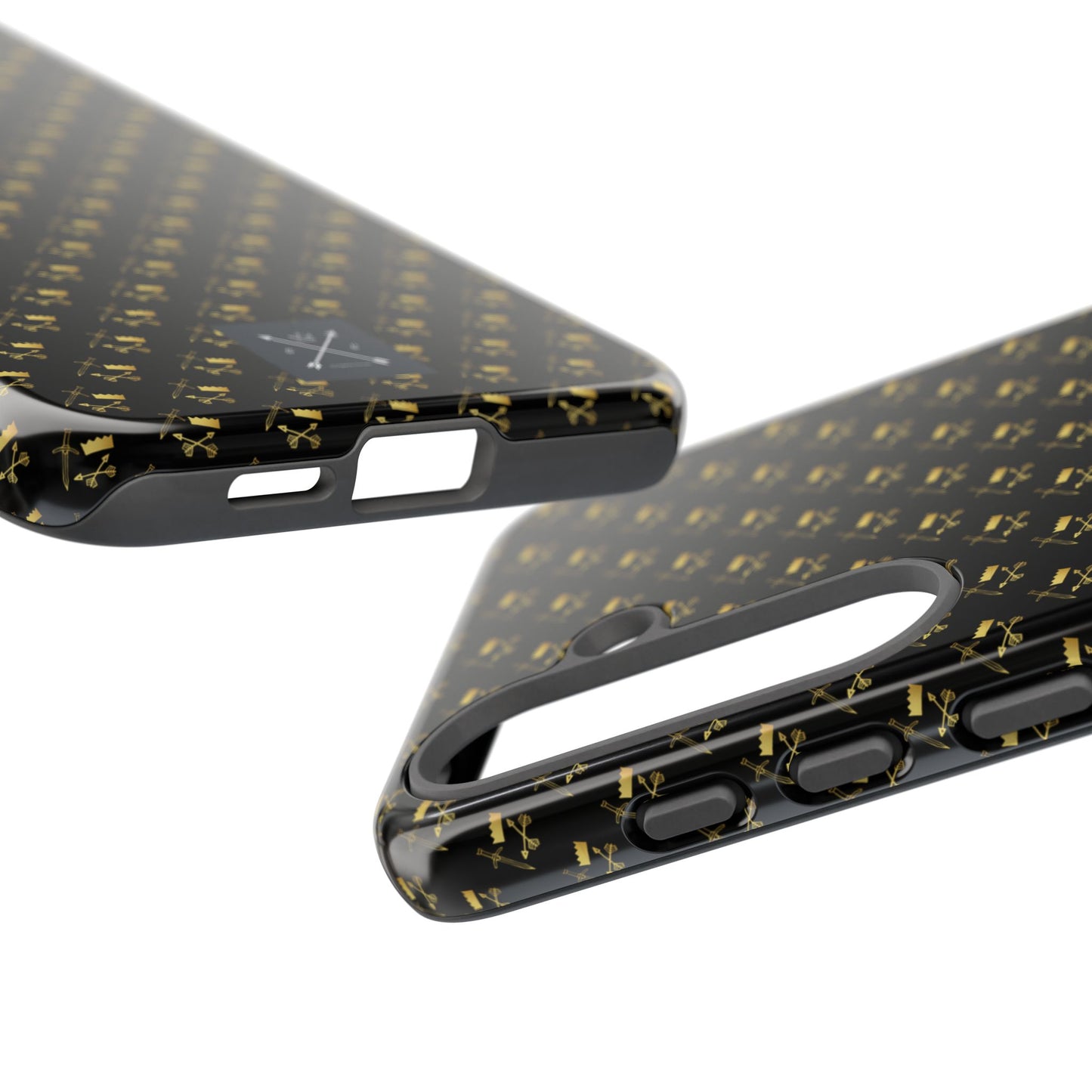 Gold and Bold Warrior Pattern - Tough Phone Cases