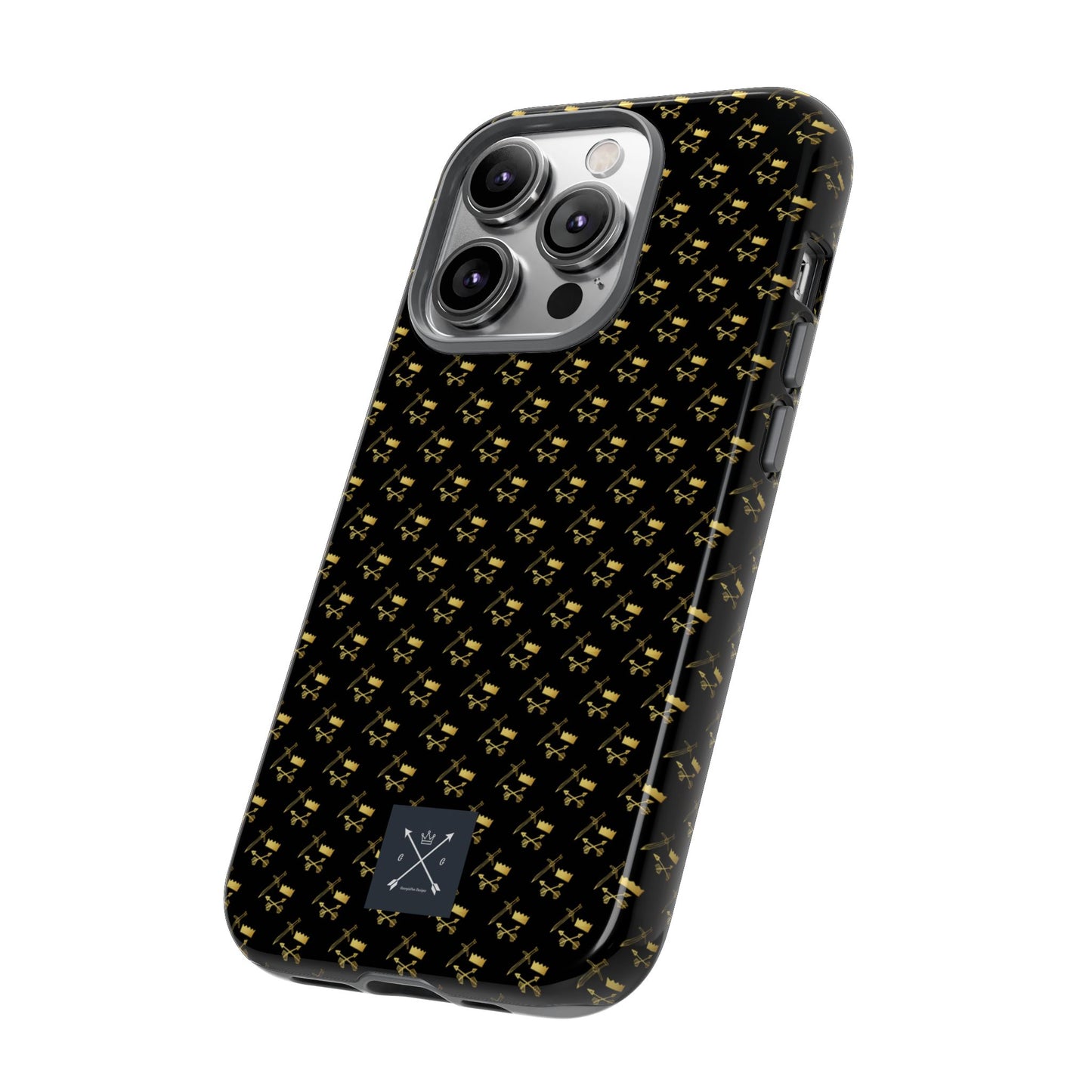 Gold and Bold Warrior Pattern - Tough Phone Cases