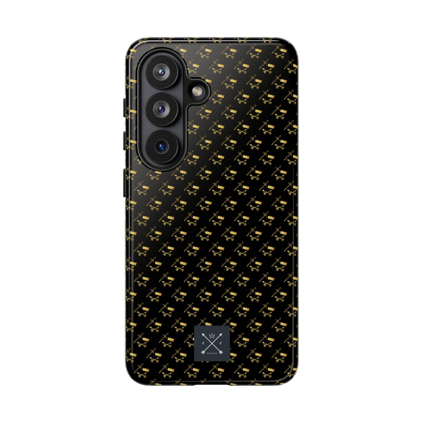 Gold and Bold Warrior Pattern - Tough Phone Cases