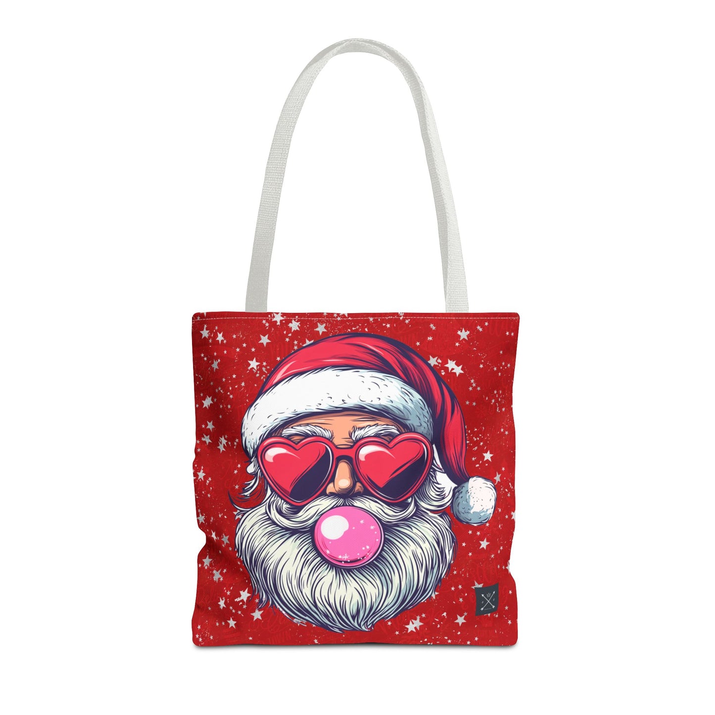 Retro Bubblegum Santa - Tote Bag (AOP)