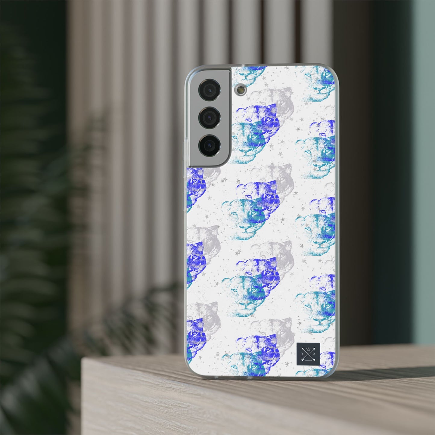 Lioness Arising (white/blue) - Flexi Phone Cases