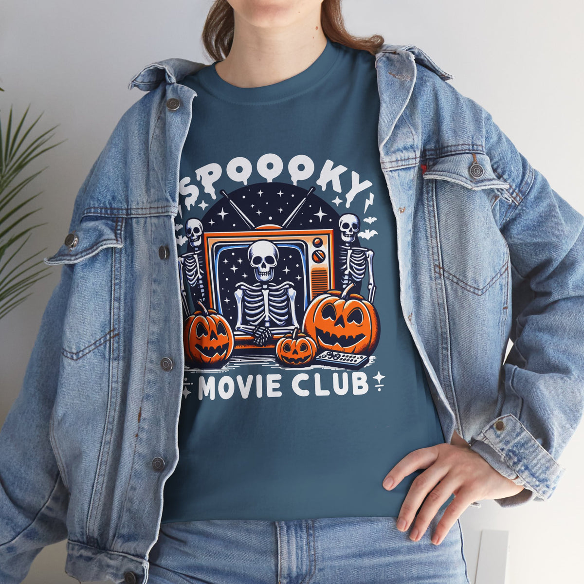 Spooky Movie Club -  Unisex Cotton Tee
