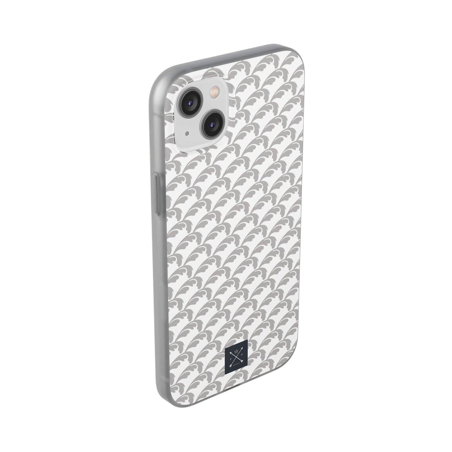 Beautiful Beloved Flourish (silver/white) - Flexi Phone Cases