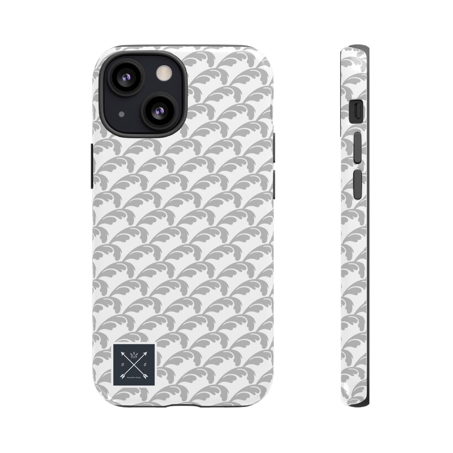Beautiful Beloved Flourish (silver/white) - Tough Phone Cases