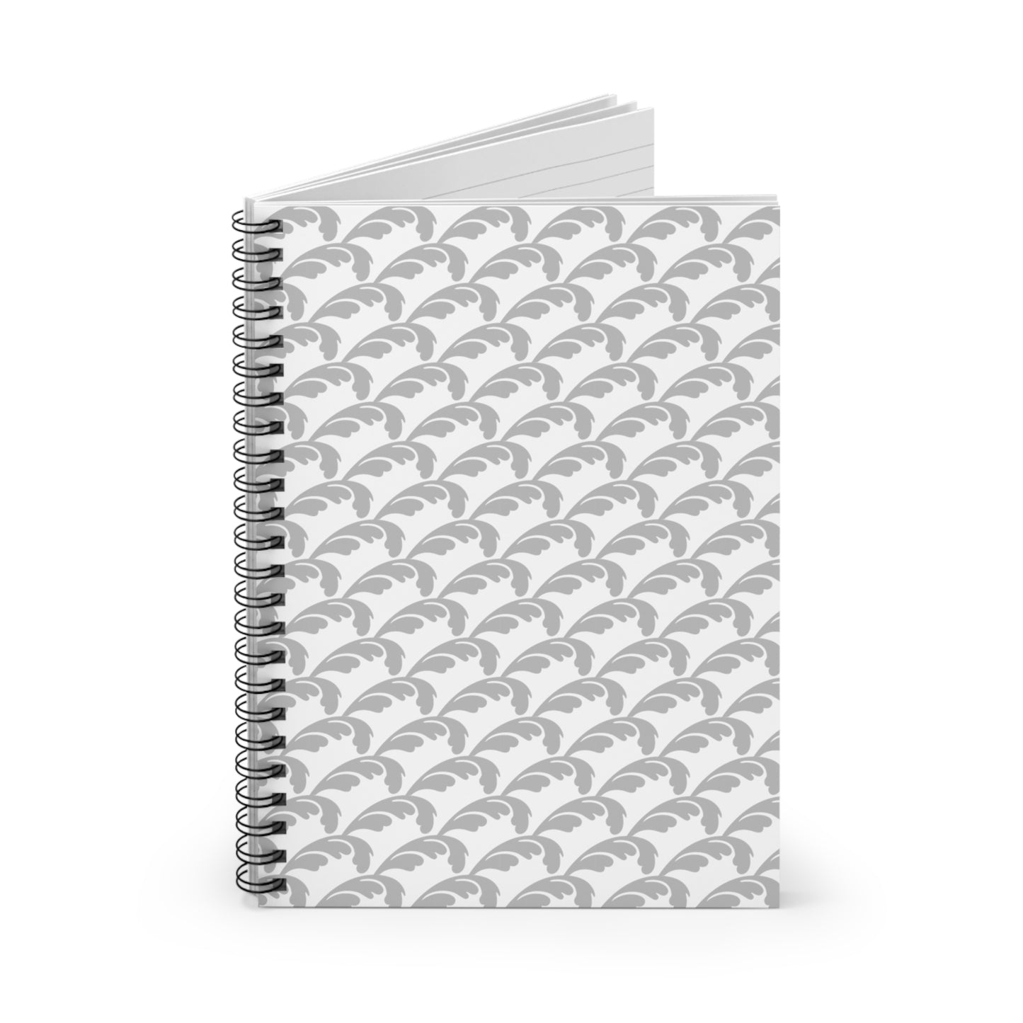 Beautiful Beloved One - Spiral Notebook - Ruled Line - silver/wht