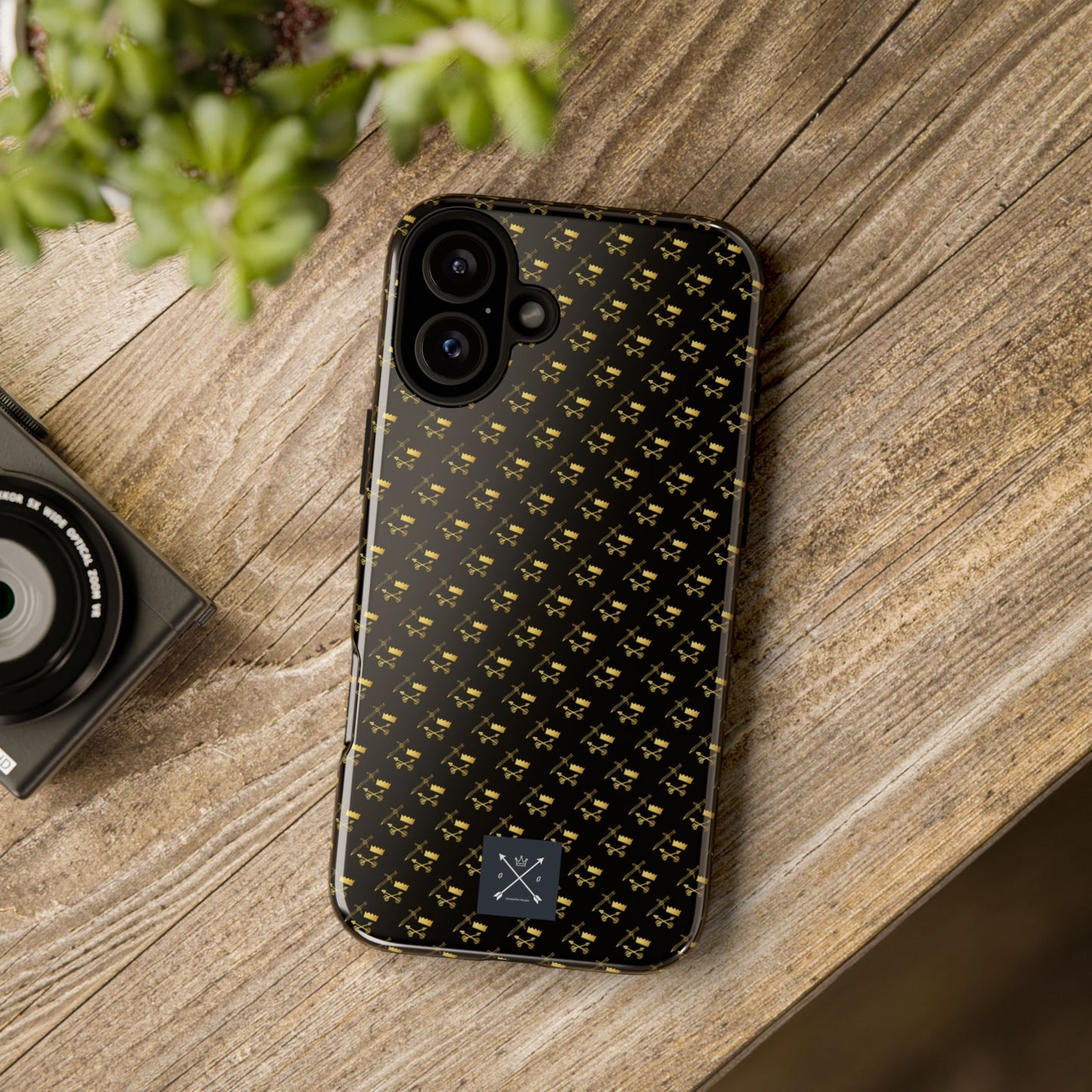 Gold and Bold Warrior Pattern - Tough Phone Cases