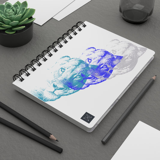 Lioness Arising - Spiral Notebook - Ruled Line - wht