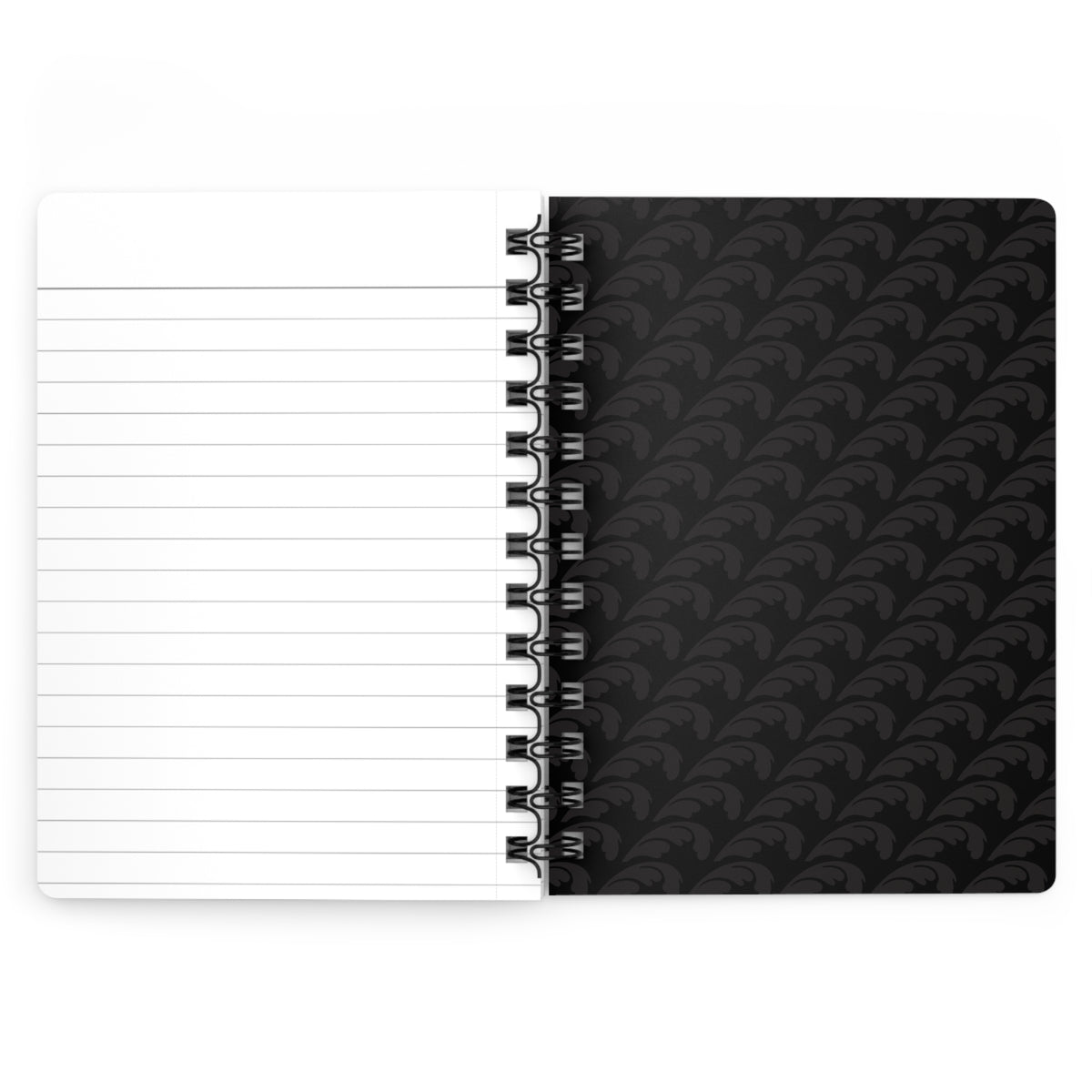 Beautiful Beloved One - Spiral Notebook - Ruled Line - blk/blk