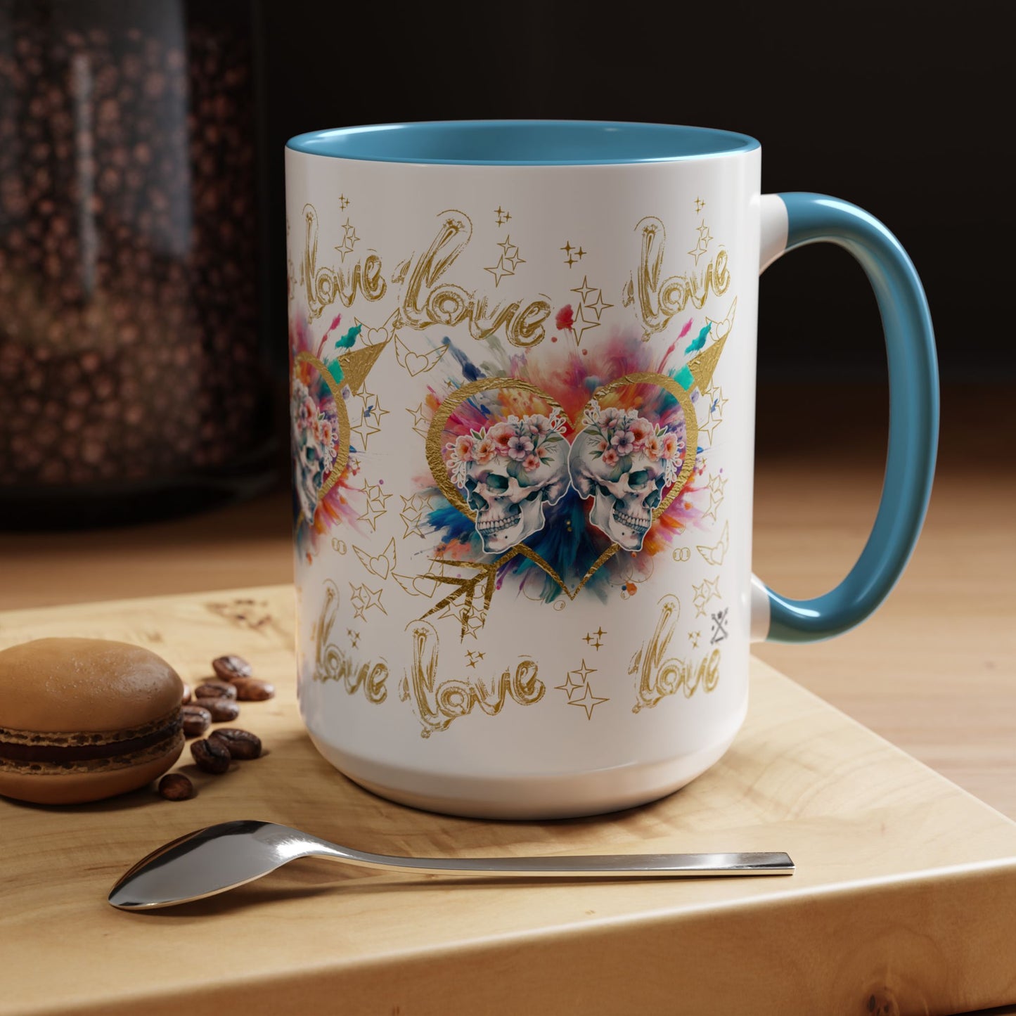 Love is Golden Watercolor - Accent Coffee Mug (11, 15oz)