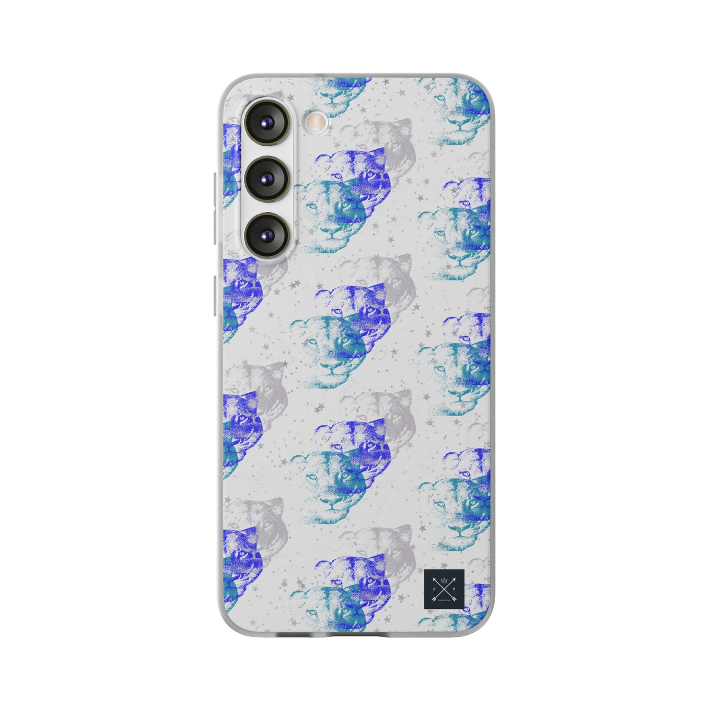 Lioness Arising (white/blue) - Flexi Phone Cases