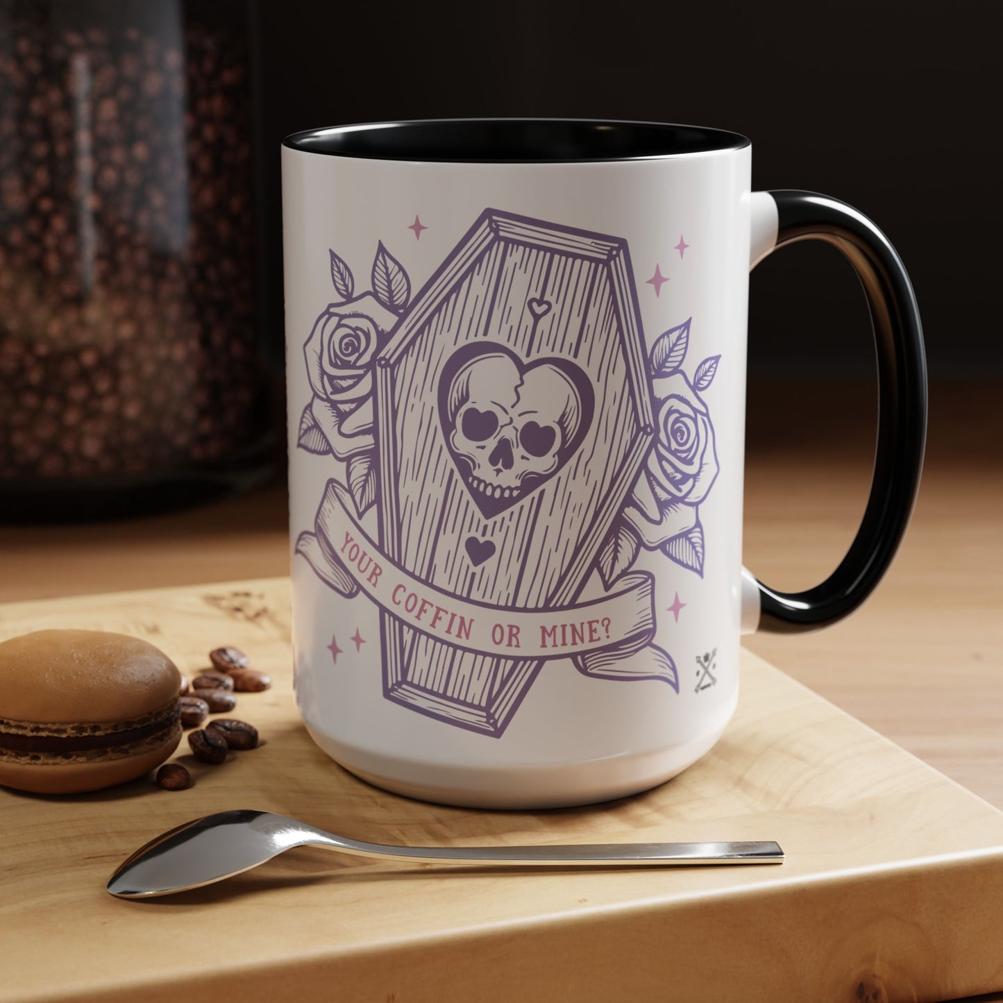 Your Coffin or Mine? - Accent Coffee Mug (11, 15oz)