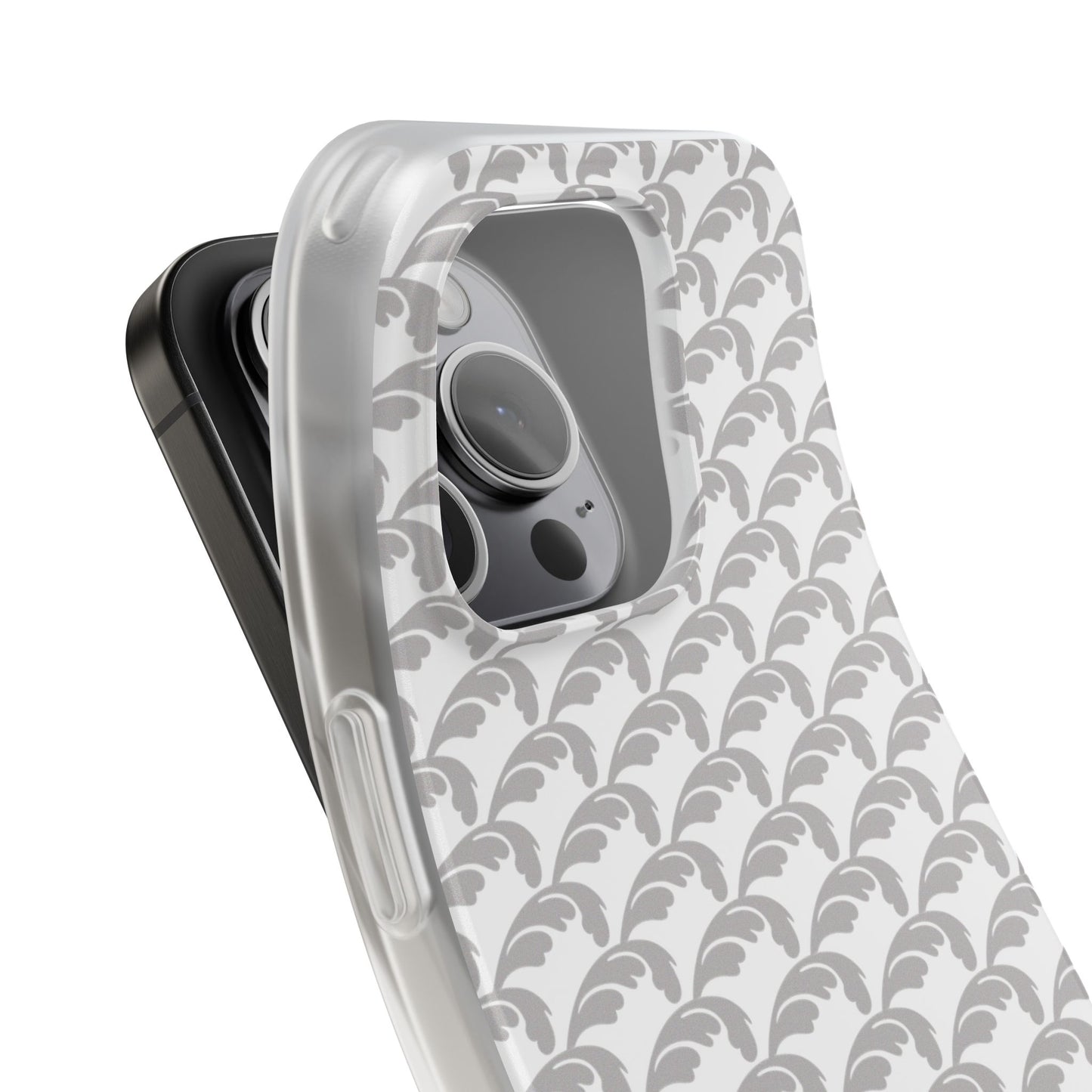 Beautiful Beloved Flourish (silver/white) - Flexi Phone Cases