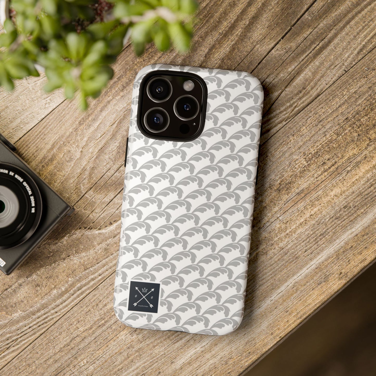 Beautiful Beloved Flourish (silver/white) - Tough Phone Cases