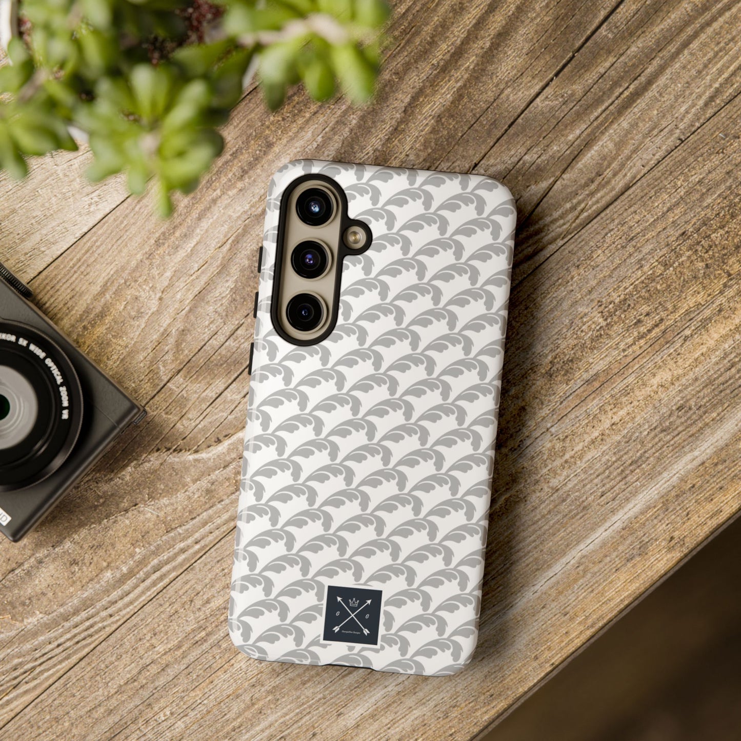 Beautiful Beloved Flourish (silver/white) - Tough Phone Cases