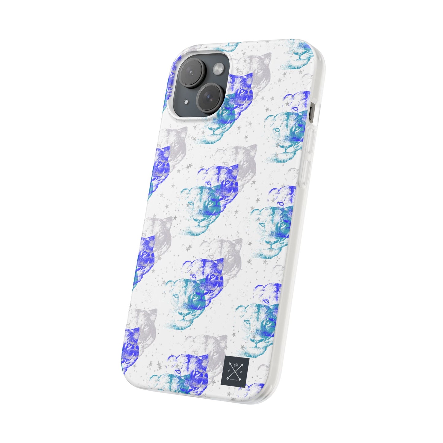 Lioness Arising (white/blue) - Flexi Phone Cases