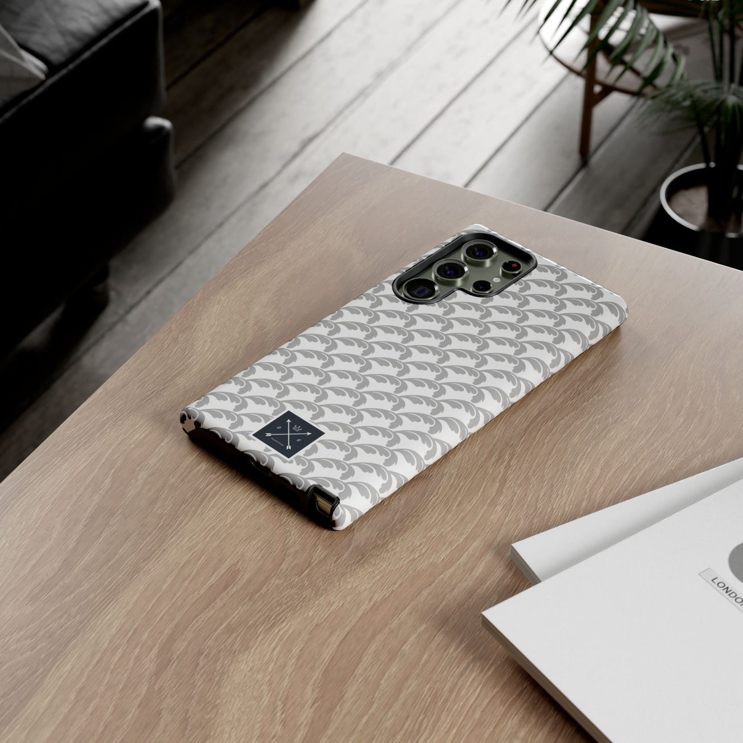 Beautiful Beloved Flourish (silver/white) - Tough Phone Cases