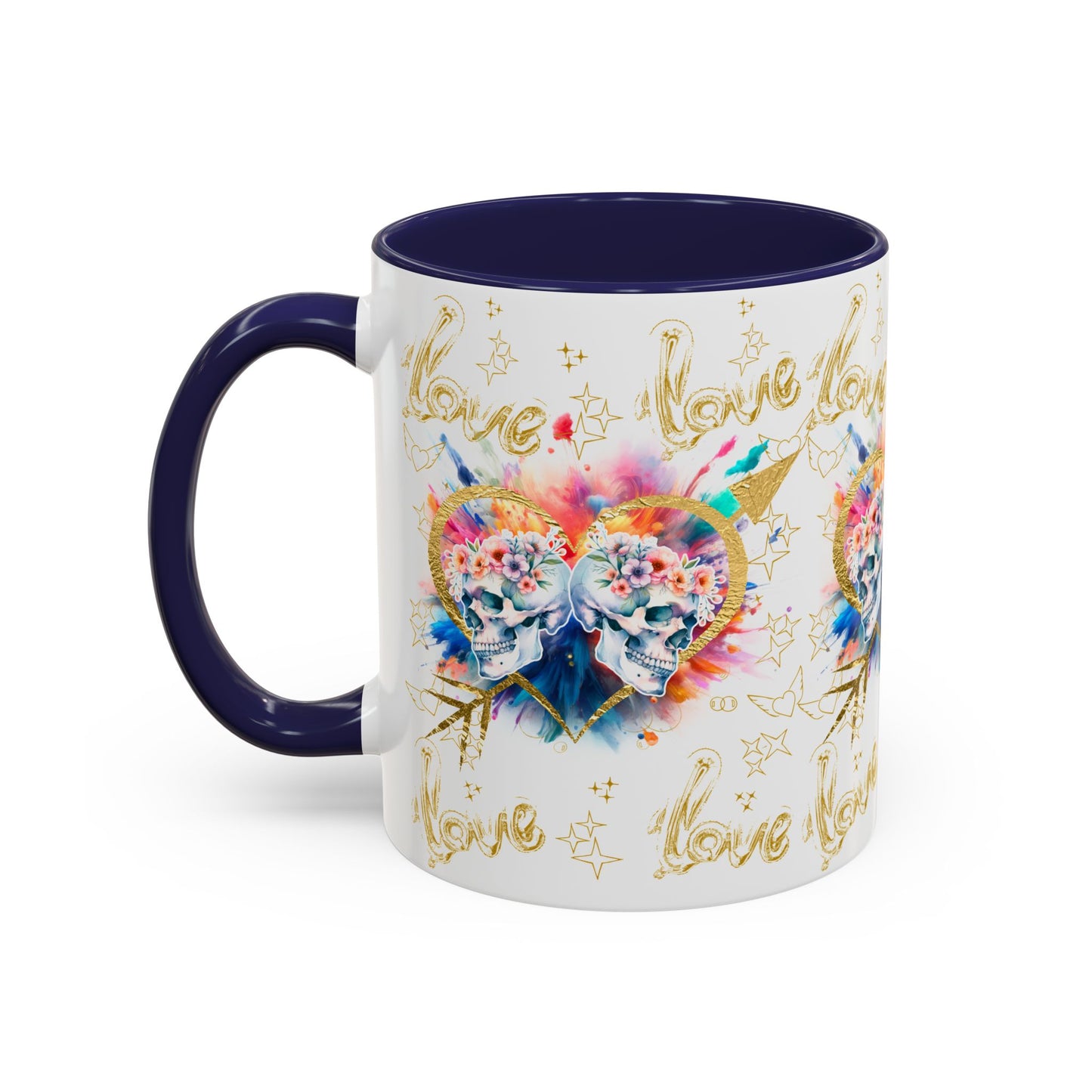 Love is Golden Watercolor - Accent Coffee Mug (11, 15oz)
