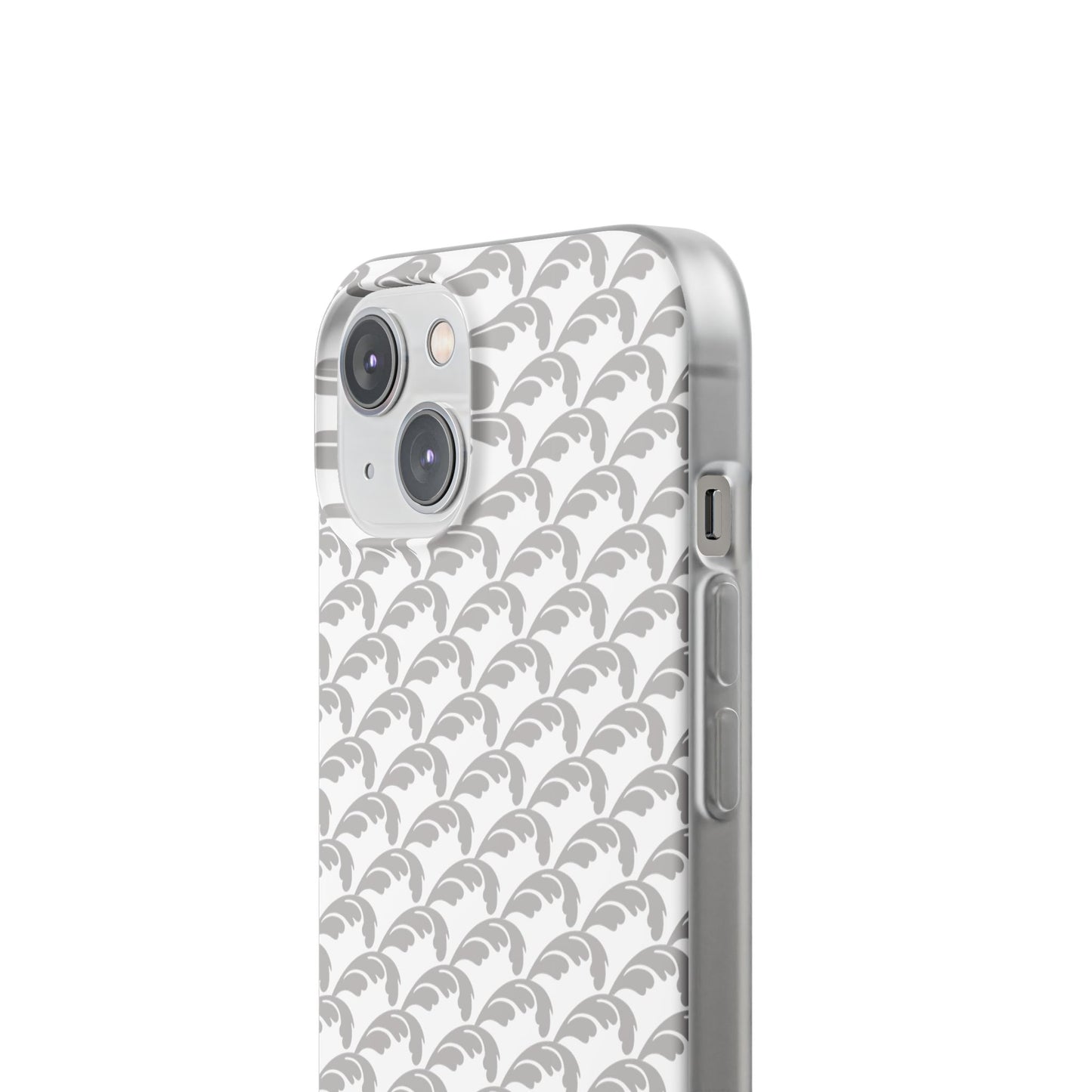 Beautiful Beloved Flourish (silver/white) - Flexi Phone Cases