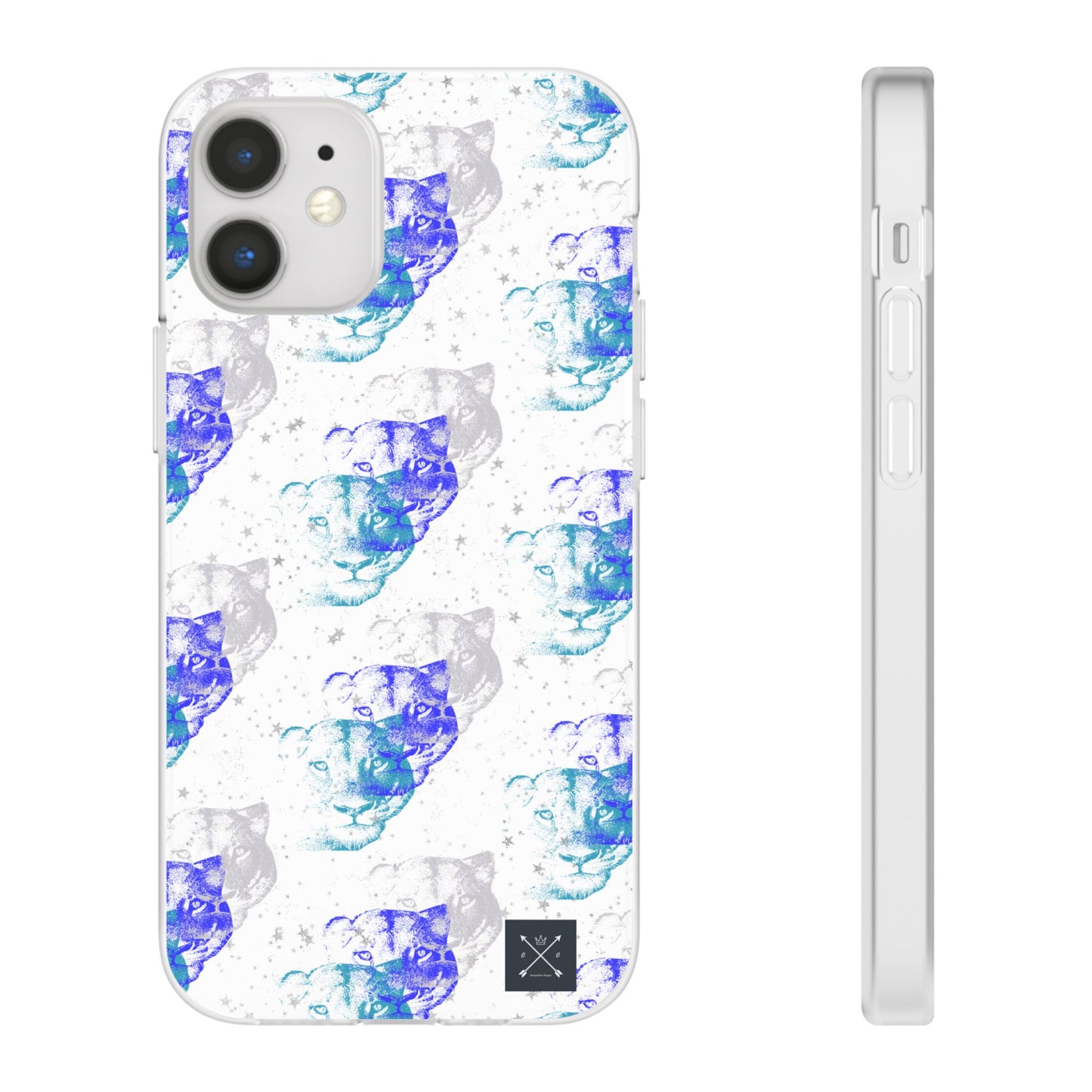 Lioness Arising (white/blue) - Flexi Phone Cases