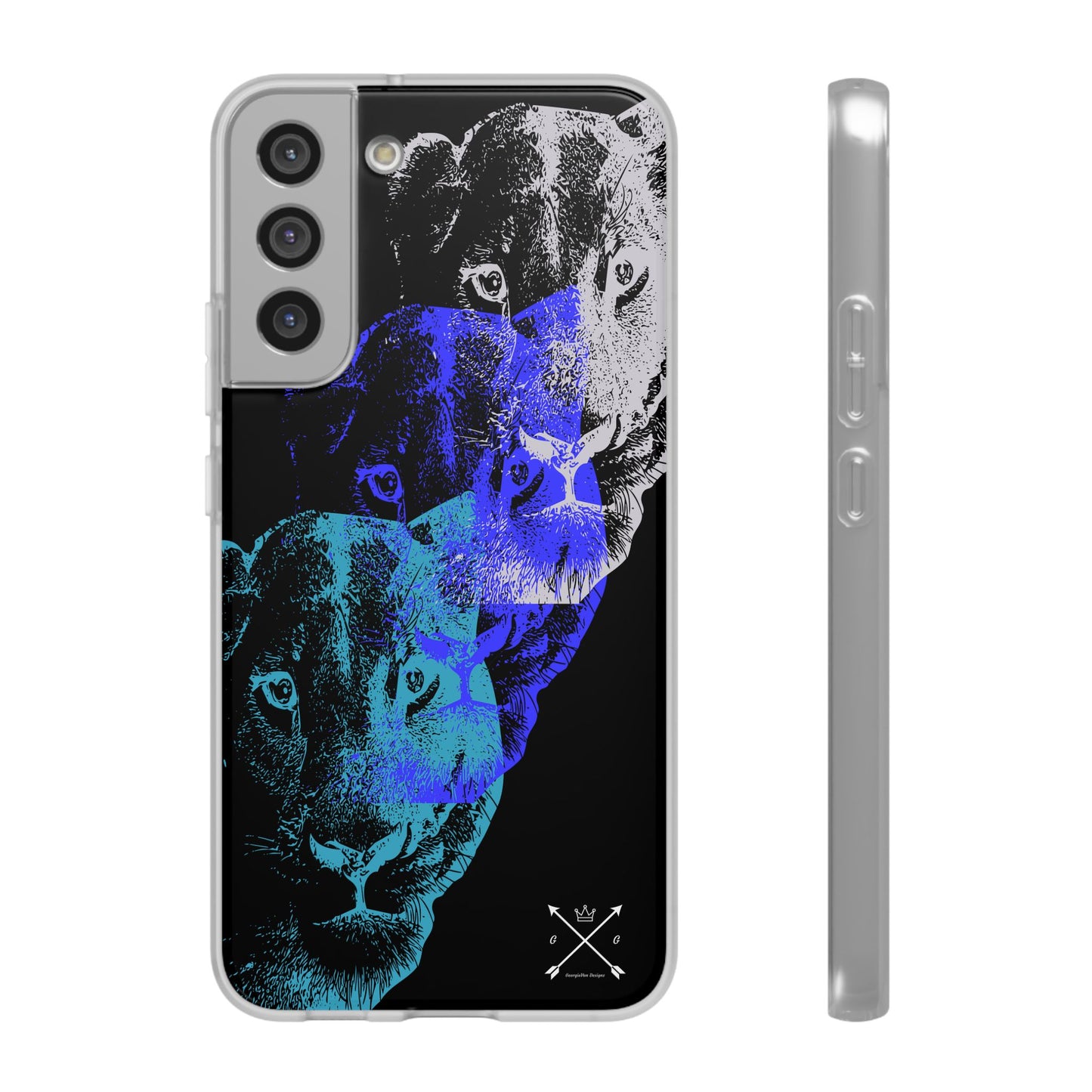 Lioness Arising (black/blue/silver) - Flexi Cases
