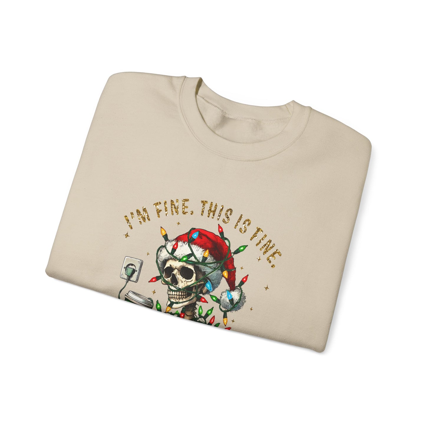 I'm Fine. This Is Fine. Everything Is Fine. - Unisex Heavy Blend™ Crewneck Sweatshirt
