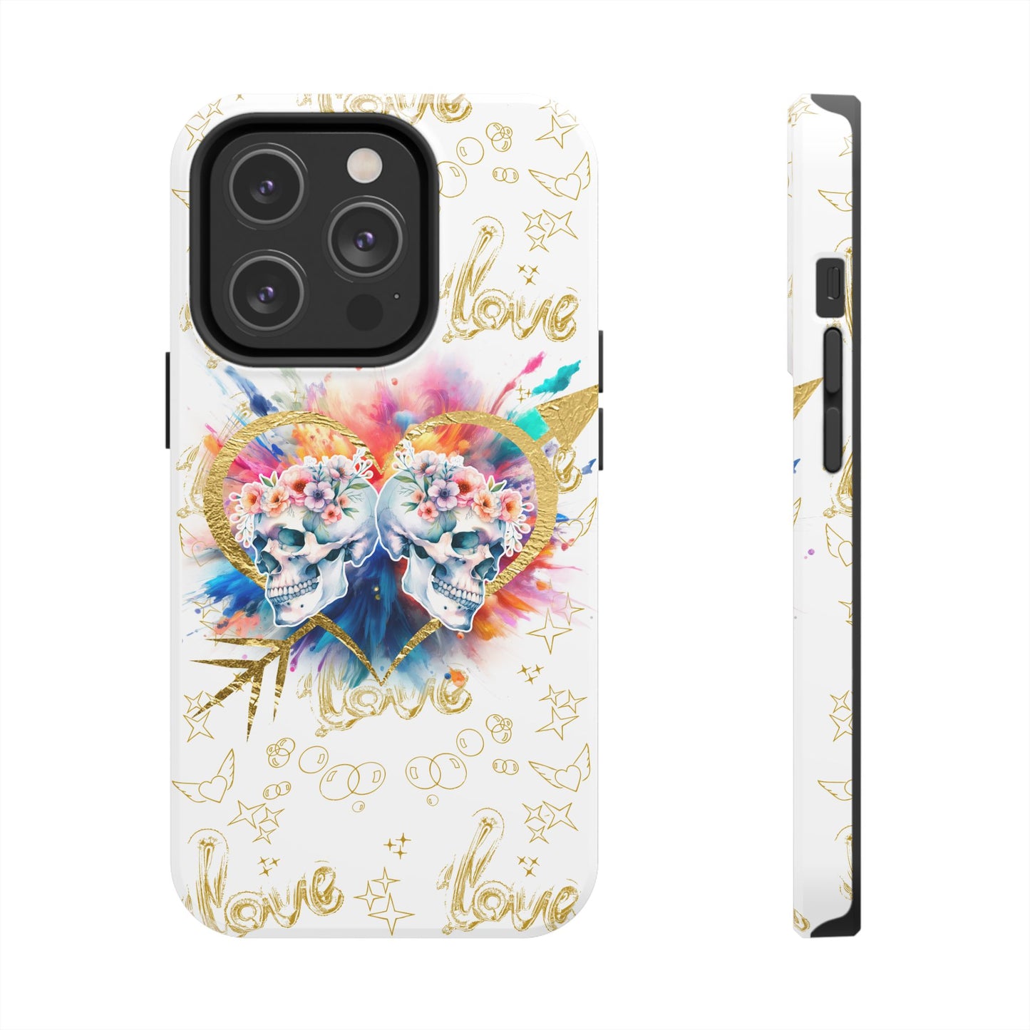 Love is Golden Watercolor - Tough Phone Cases