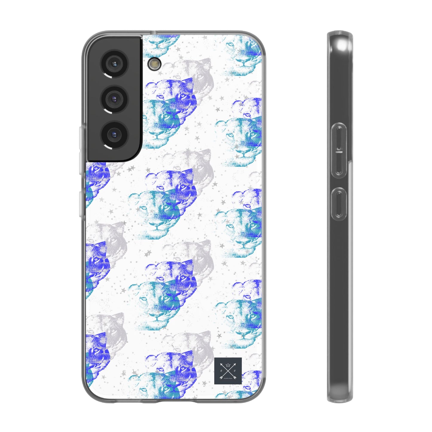 Lioness Arising (white/blue) - Flexi Phone Cases