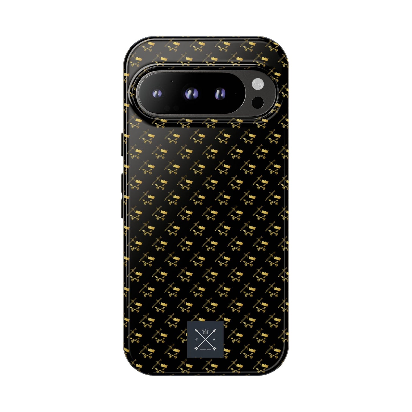 Gold and Bold Warrior Pattern - Tough Phone Cases