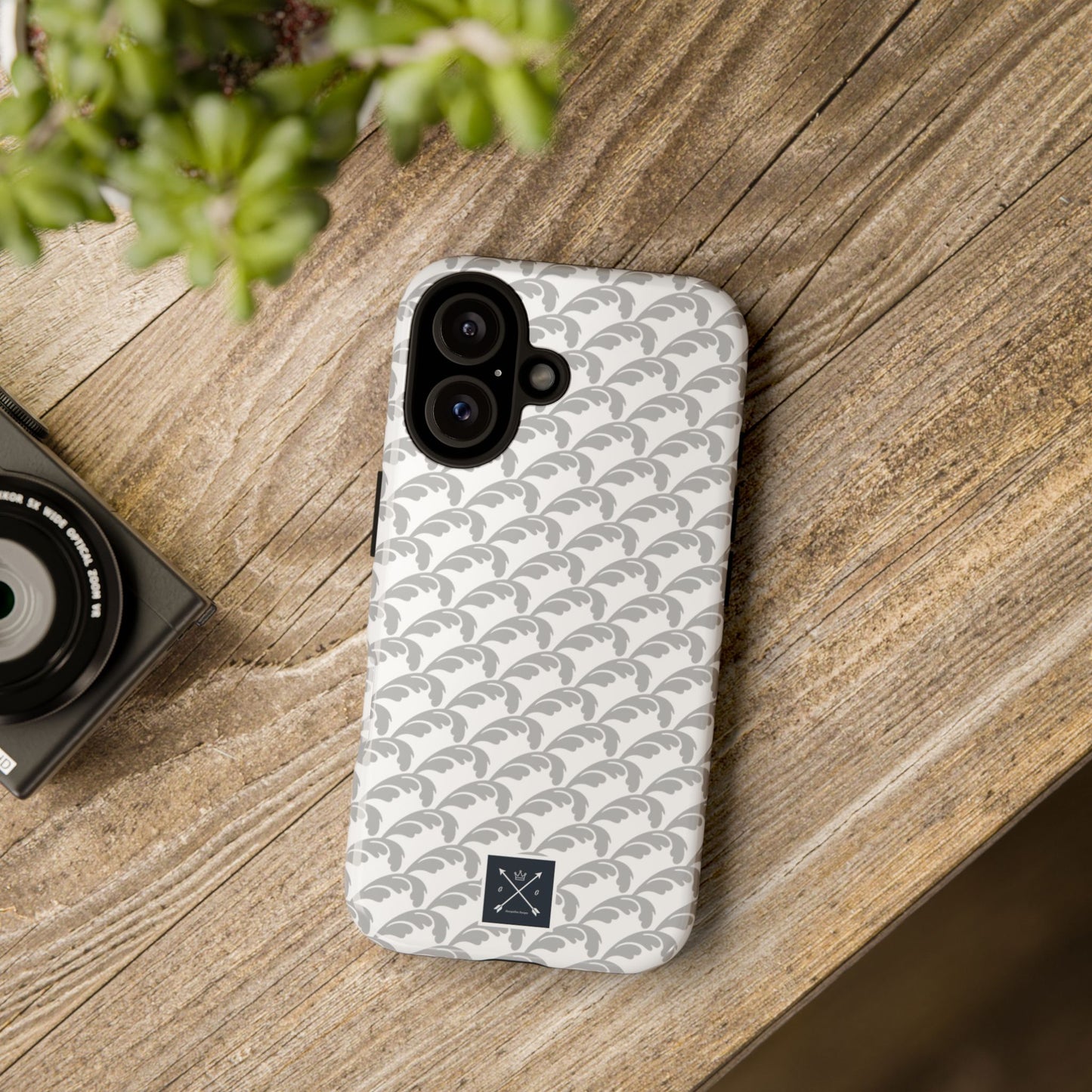 Beautiful Beloved Flourish (silver/white) - Tough Phone Cases