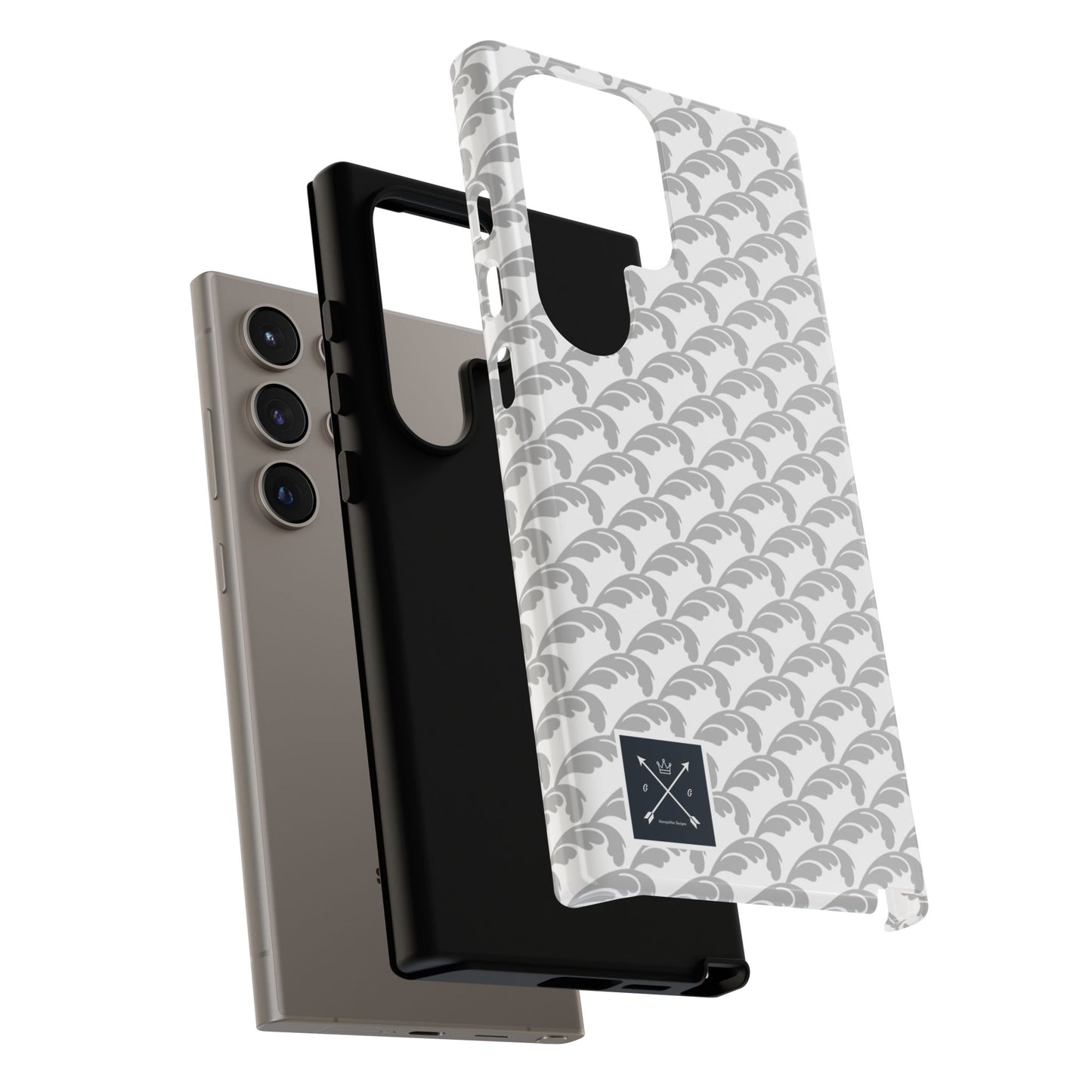 Beautiful Beloved Flourish (silver/white) - Tough Phone Cases