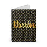 Gold and Bold Warrior - Spiral Notebook - Ruled Line