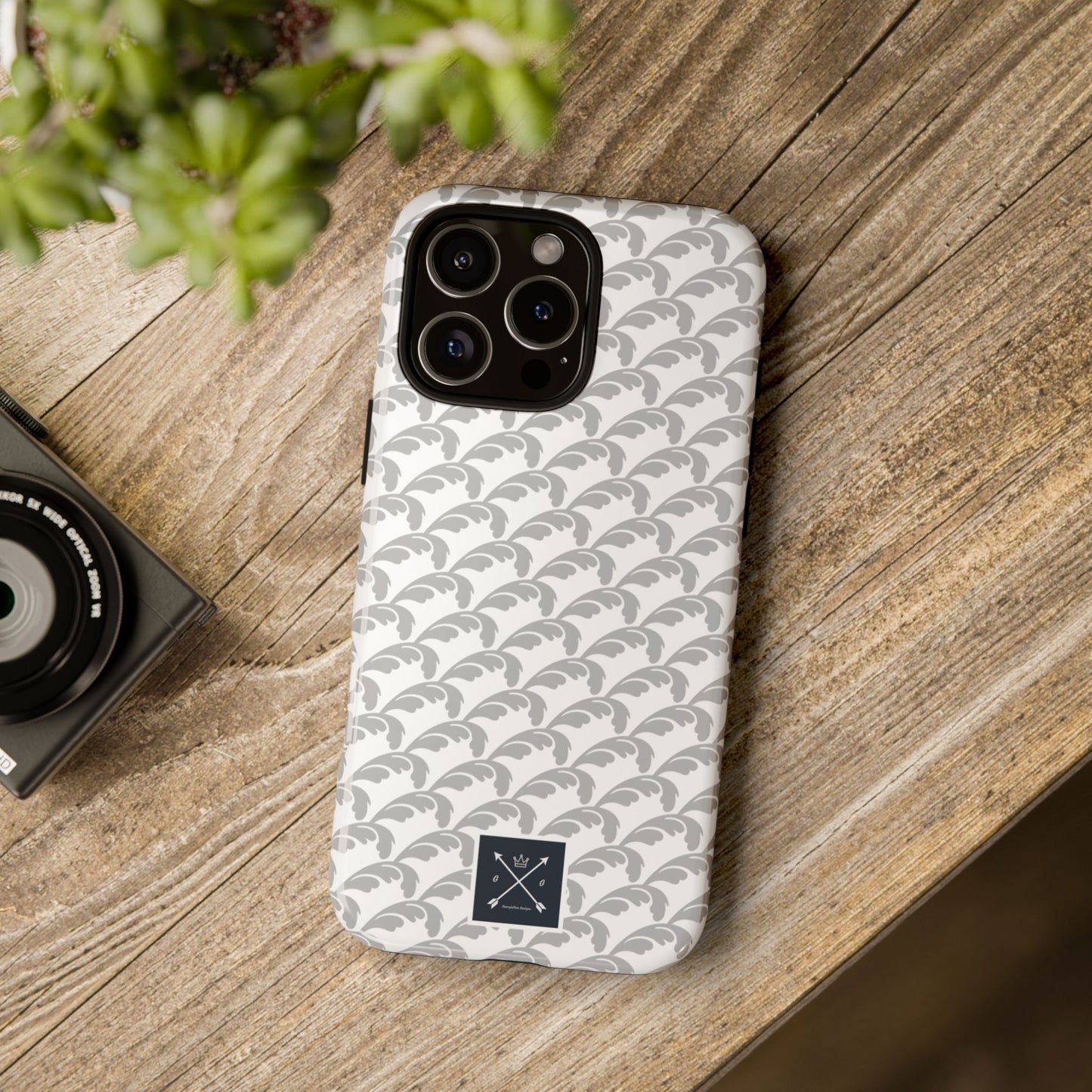 Beautiful Beloved Flourish (silver/white) - Tough Phone Cases