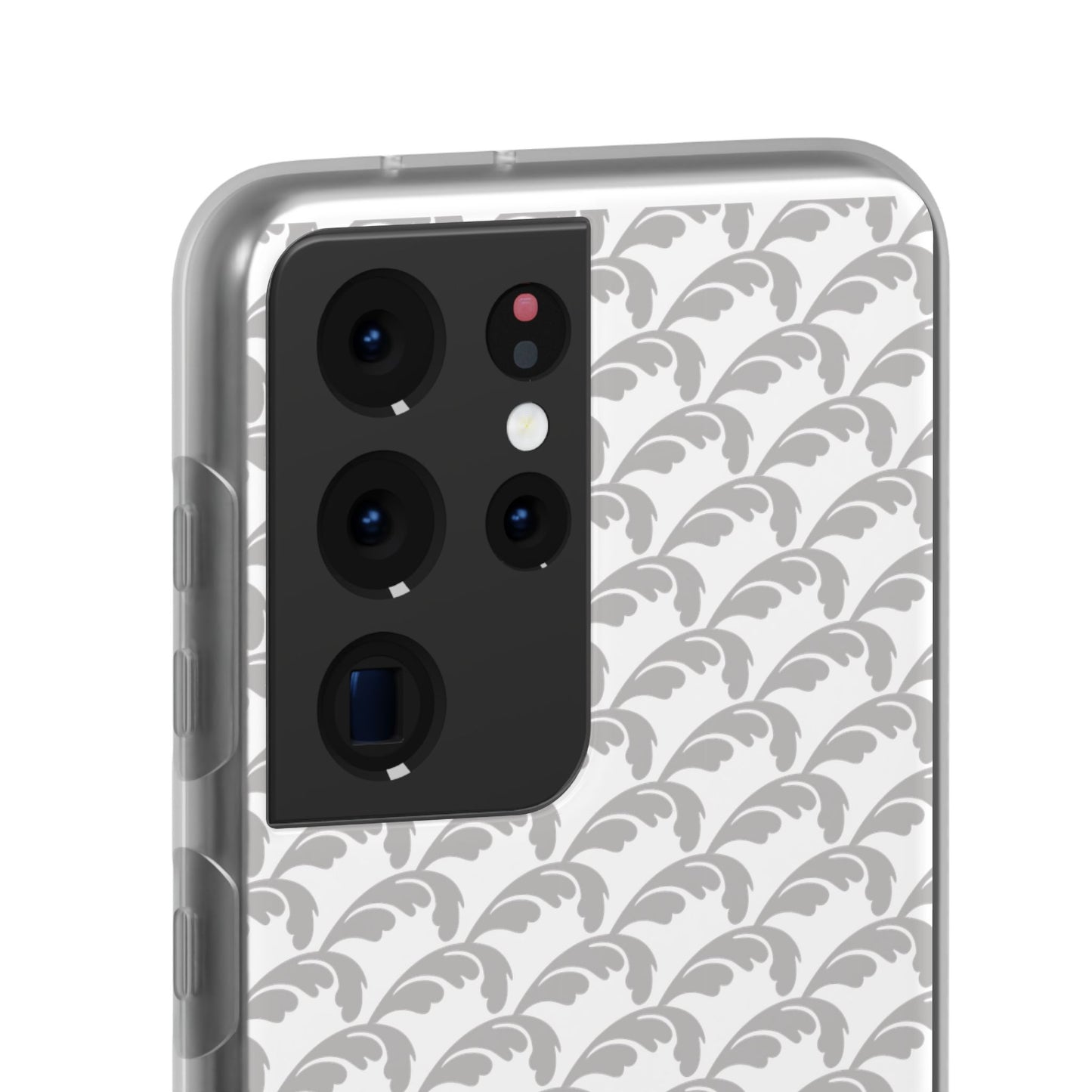 Beautiful Beloved Flourish (silver/white) - Flexi Phone Cases