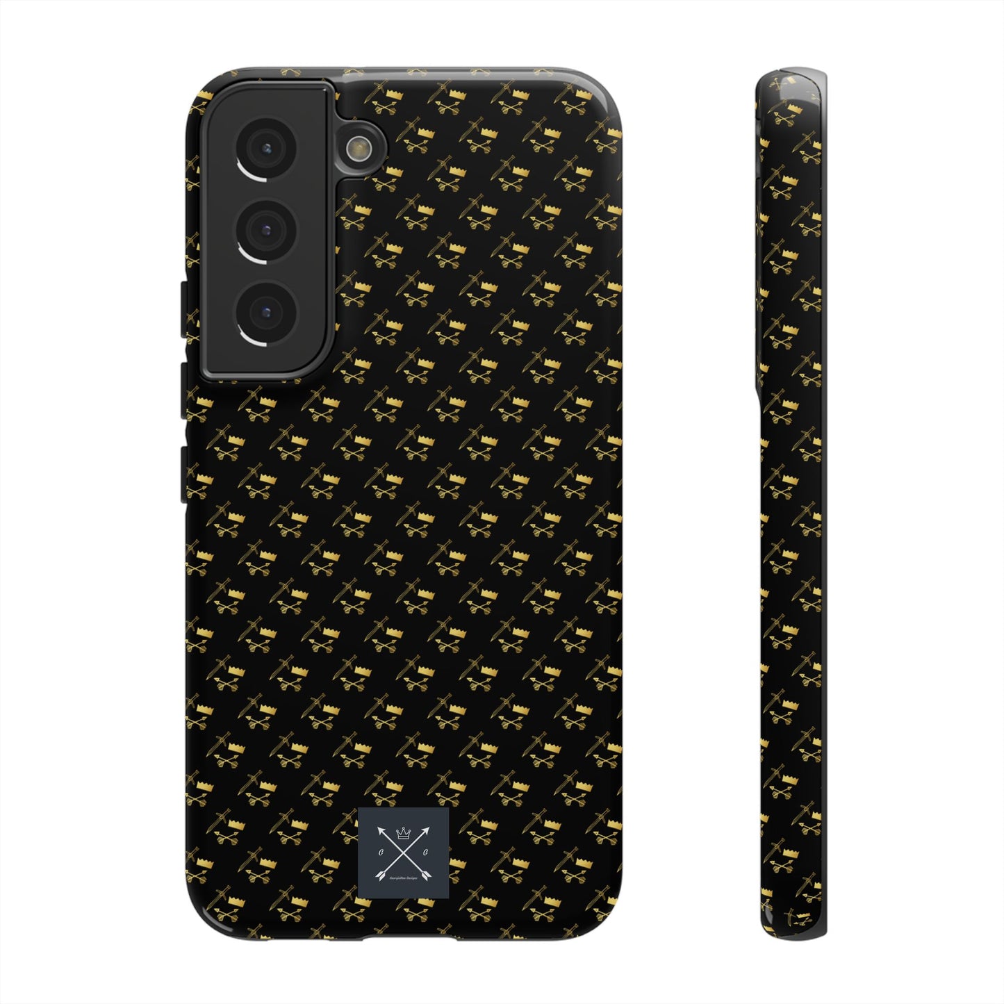 Gold and Bold Warrior Pattern - Tough Phone Cases