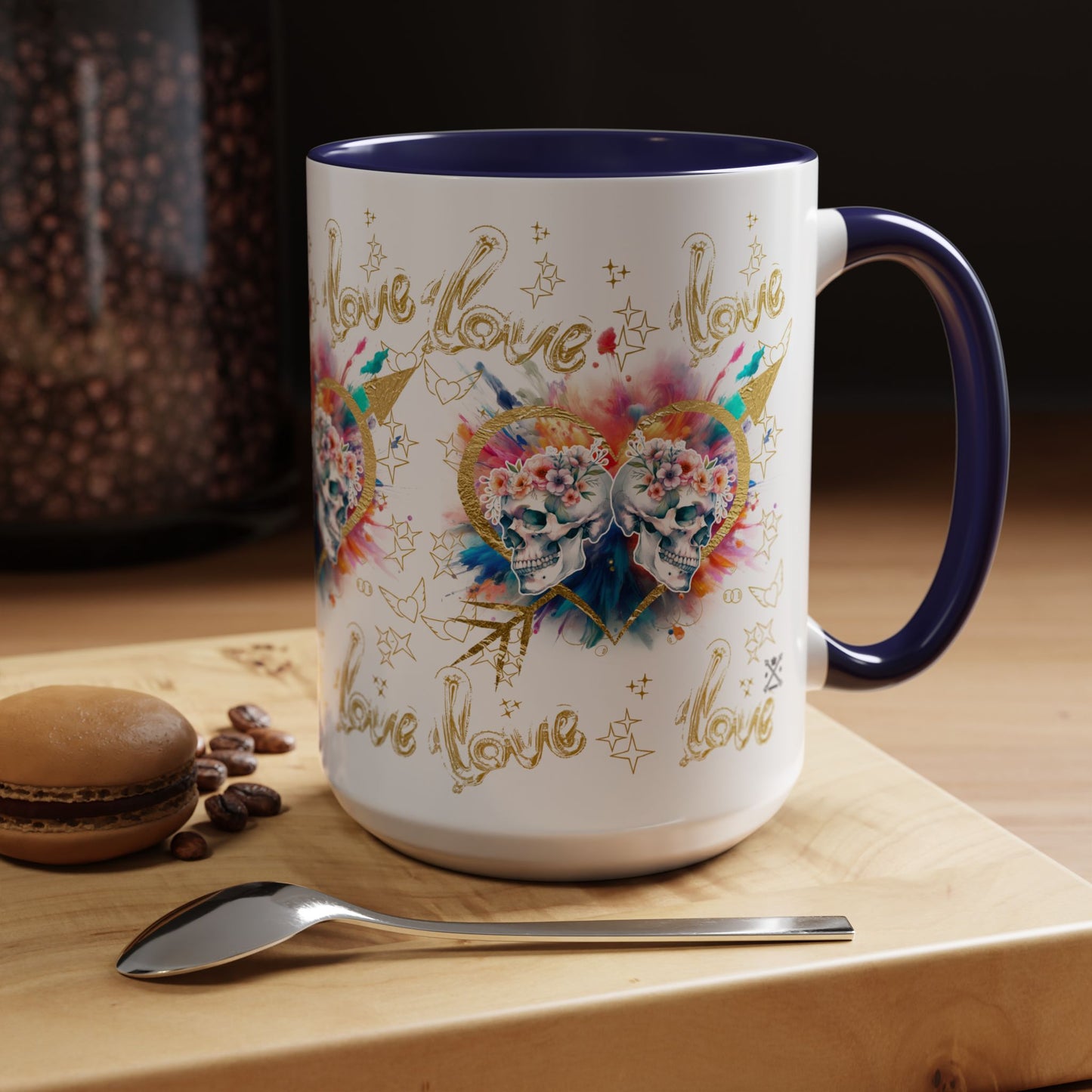 Love is Golden Watercolor - Accent Coffee Mug (11, 15oz)