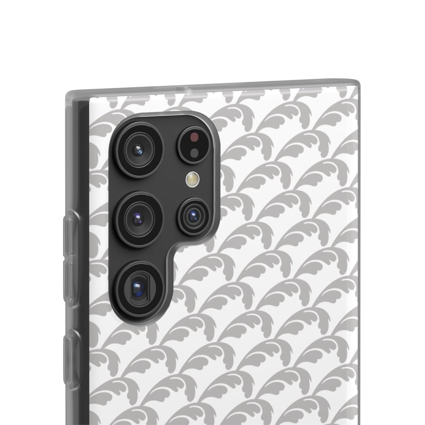 Beautiful Beloved Flourish (silver/white) - Flexi Phone Cases