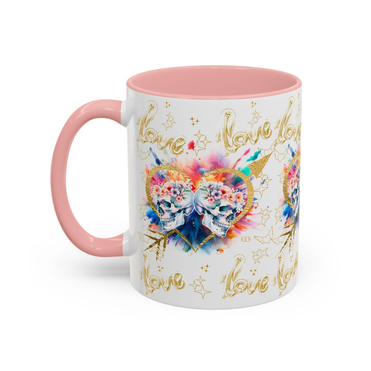 Love is Golden Watercolor - Accent Coffee Mug (11, 15oz)