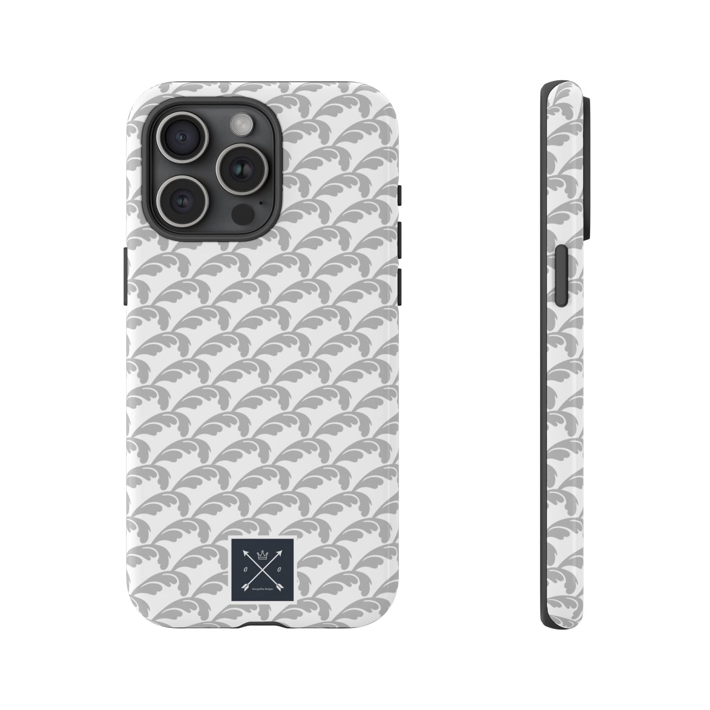 Beautiful Beloved Flourish (silver/white) - Tough Phone Cases
