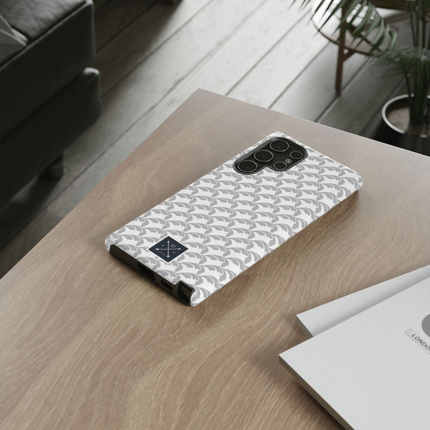 Beautiful Beloved Flourish (silver/white) - Tough Phone Cases