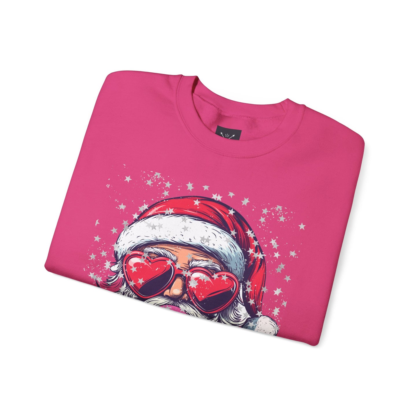 Retro Bubblegum Santa - Unisex Heavy Blend™ Crewneck Sweatshirt
