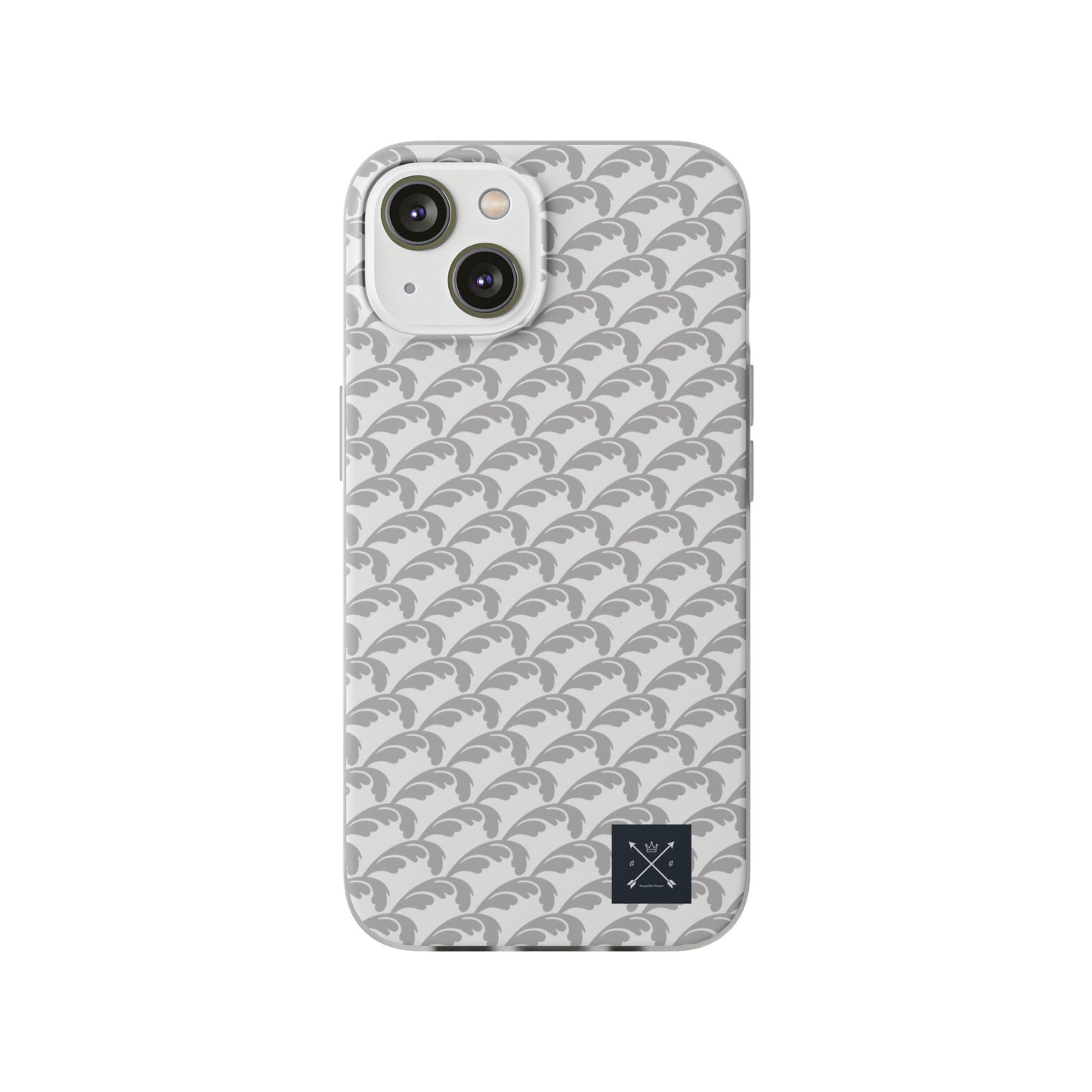Beautiful Beloved Flourish (silver/white) - Flexi Phone Cases